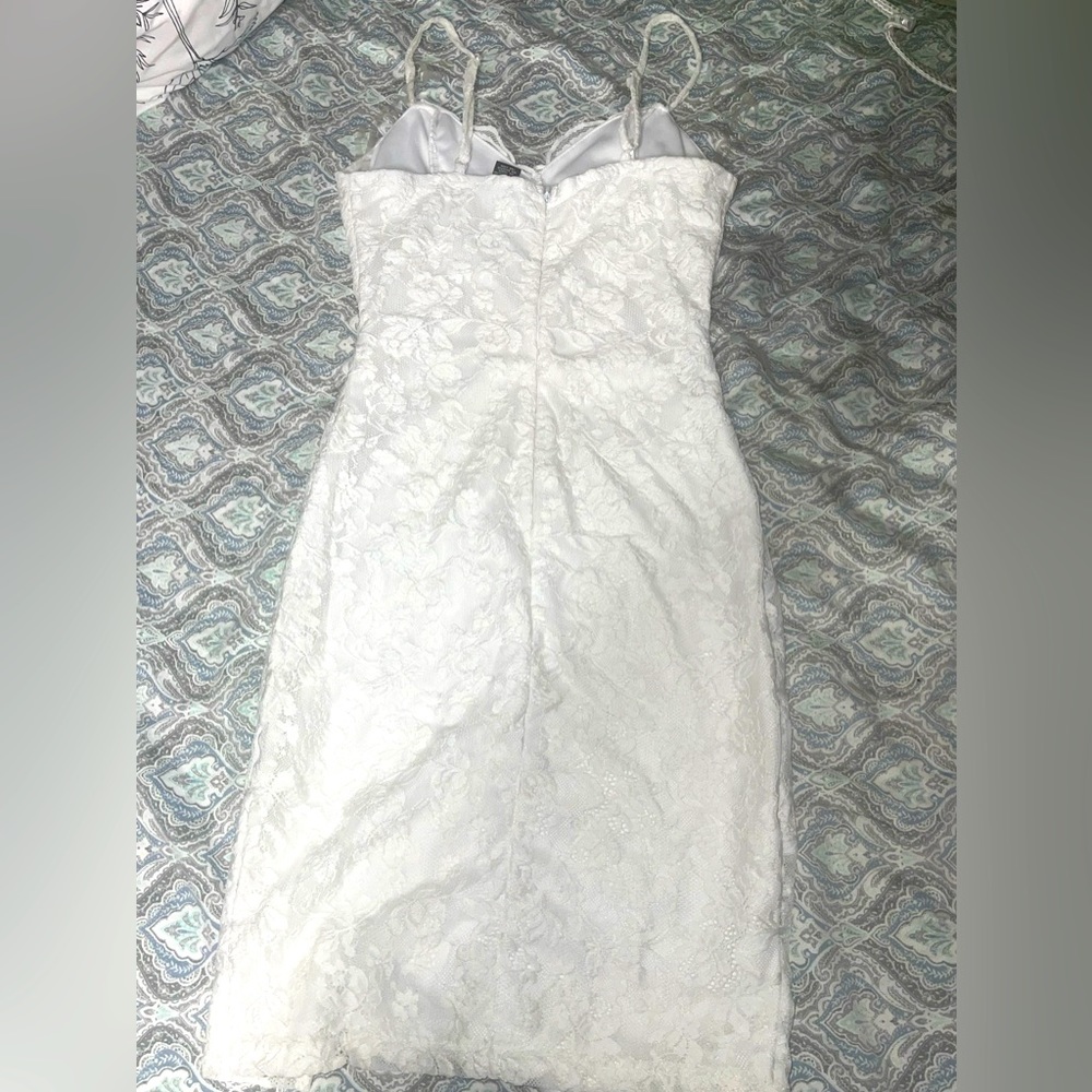 White lace dress